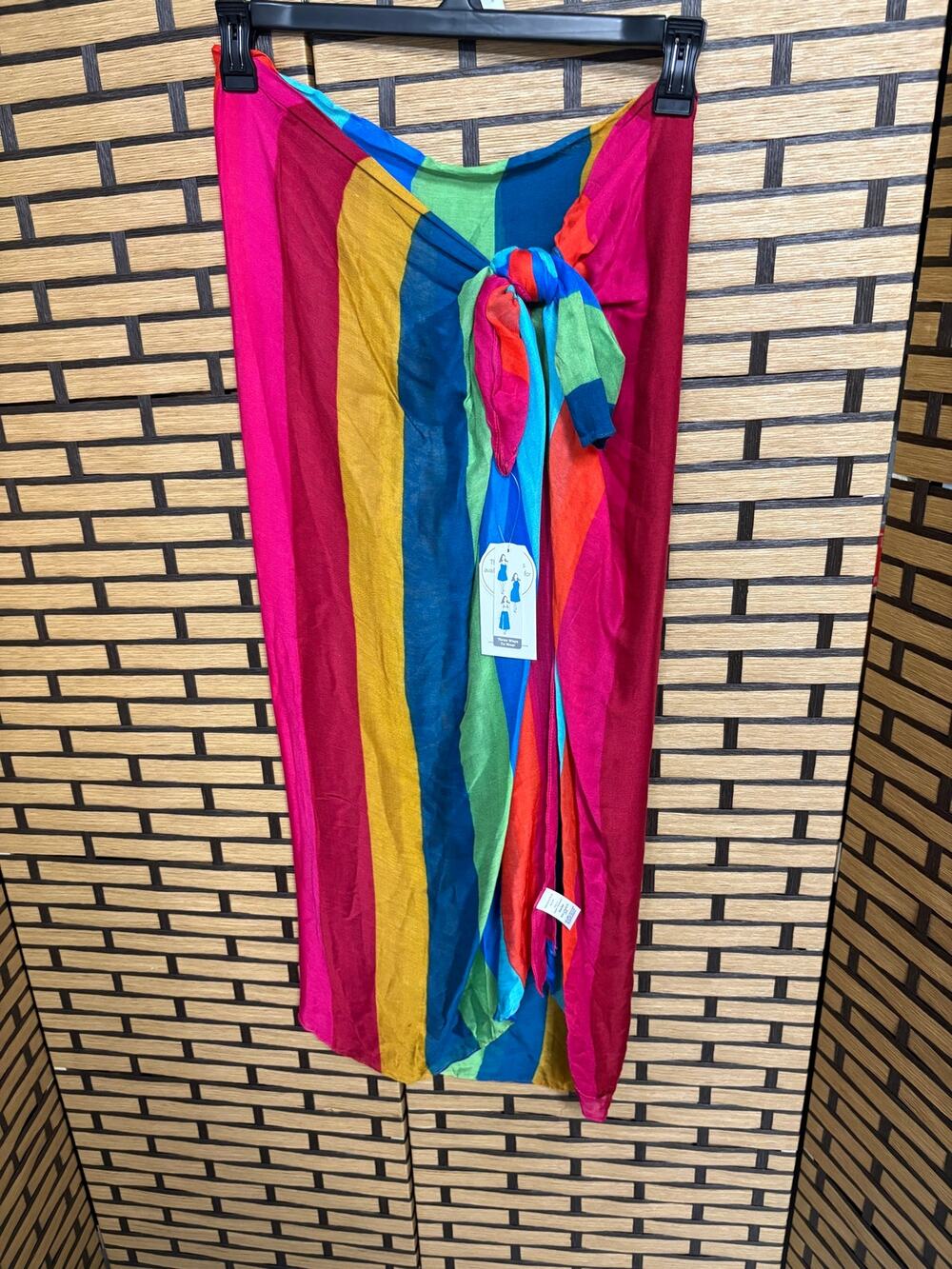 Time And Tru‎ Multi Color Stripe 3 Ways to Wear Swim Cover Up OSFA